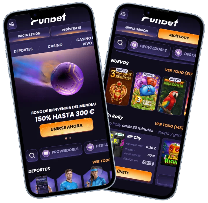 FunBet Casino Plataforma Móvil y Juegos FunBet Casino versión móvil con bono deportivo, nuevos juegos y promociones